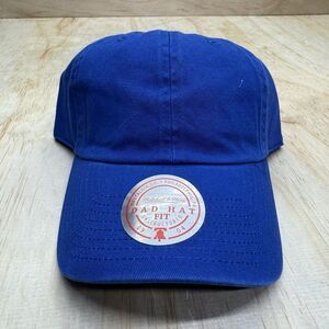 NEW Mitchell Ness Blank Basic Dad Hat Cap Royal Blue Adjustable Unstructured